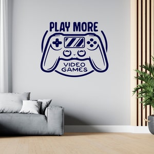 Gamer Wall Decal Video Games Wall Sticker Controller Wall Decor for Boys  SG2278