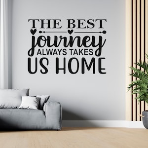 Home and Family Quote Family Wall Decor Saying about Home Wall Sticker SG 1268