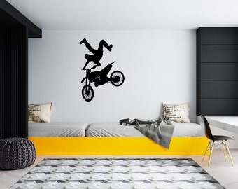 Motocross Dirt Bike racer motorbike photo wall sticker wall mural 16711228