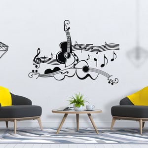Music Wall Decal Music Notes Wall Decor Musician Wall Sticker SG1591
