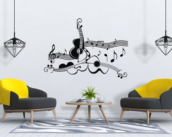 Music Wall Decal Music Notes Wall Decor Musician Wall Sticker SG1591
