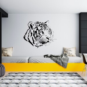 Tiger Wall Decal  Tiger Wall Sticker  Tiger Wall Decor SG307