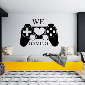 Gamer Wall Decal Video Games Wall Sticker Controller Wall Decor for Boys  SG1825