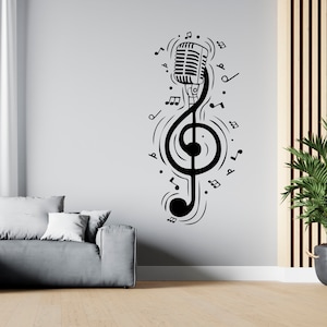Music Wall Decal Music Notes Wall Decor Musician Wall Sticker SG1955