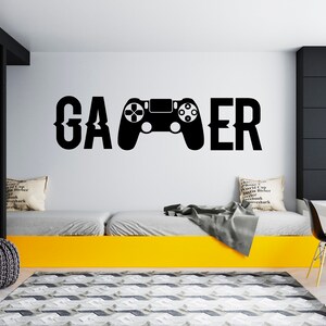Gamer Wall Decal Video Games Wall Sticker Controller Wall Decor for Boys  SG1809