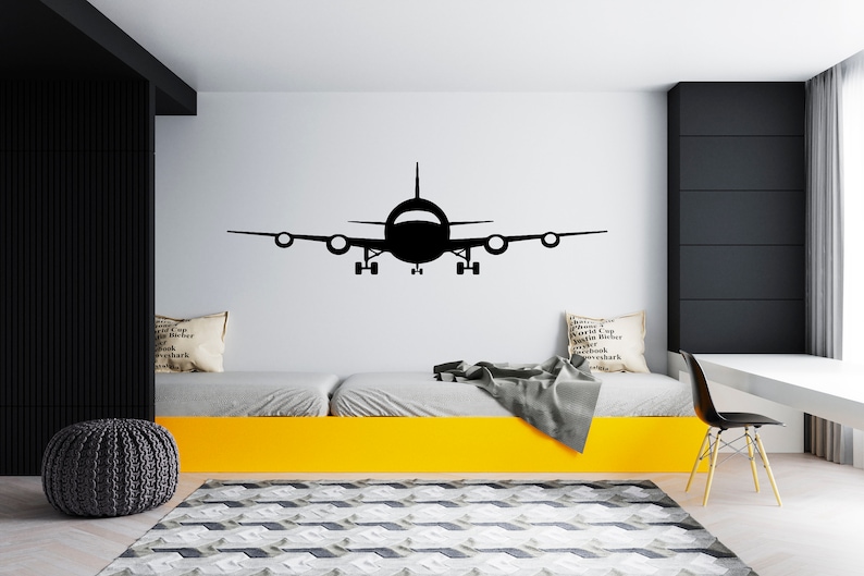 Airplane Wall Decal Aircraft Wall Sticker Airplane Wall Decor Etsy