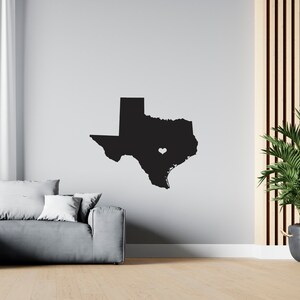 TEXAS US Map Wall Decal USA State Wall Decal Map Wall Sticker sG 1077