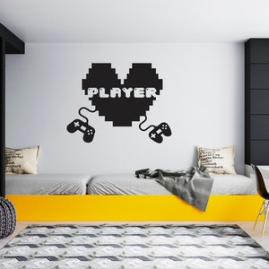 Gamer Wall Decal Video Games Wall Sticker Controller Wall Decor for Boys  SG1843