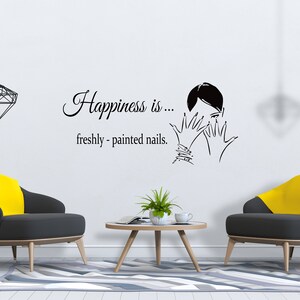 Nail Salon Wall Decal Manicure Pedicure Window Sticker Nail Bar Nail Polish Decal Beauty Salon Spa Wall Decor SG710