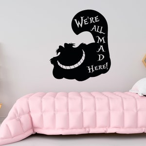 Alice in Wonderland Wall Decal  Alice Wall Decor  Cartoon Wall Sticker SG393