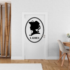 Badezimmer Frauen Zeichen Aufkleber, Badezimmer Tür Aufkleber, Badezimmer Tür Schild, Badezimmer Wand Aufkleber, Vinyl Badezimmer Tür Aufkleber, Badezimmer Zeichen 1744EZ