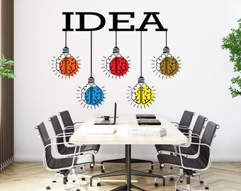 Vinilo decorativo para oficina, decoración de pared para oficina, vinilos para oficina, arte de pared para oficina, cita para oficina, vinilo comercial, pegatina comercial 347EZ