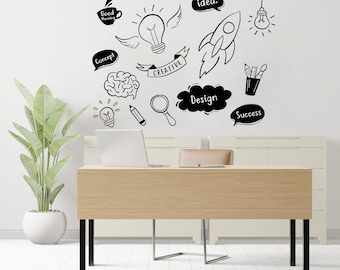 Office Wall Decal, Office Wall Decor, Office Decals, Office Wall Art, Office Quote 1631EZ
