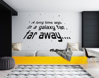 Star Wars Battle Ships Wallpaper Woven Self-Adhesive Wall Art Mural Decal M239 