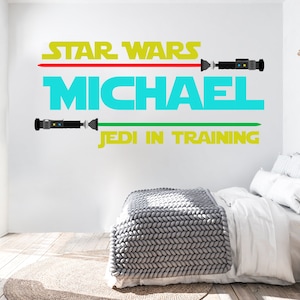 Star Wars Lightsaber Wall Decor Personalized Gifts Star Wars Wall Decal Star Wars Wall Sticker 512EZ