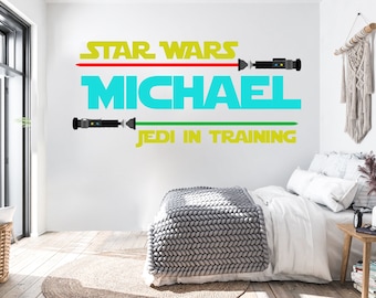 Star Wars Lichtschwert Wanddekoration Personalisierte Geschenke Star Wars Wandtattoo Star Wars Wandaufkleber 512EZ