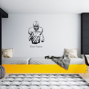 American Football Wall Decal  Football Player Wall Decal  Sports Wall Décor SG1892