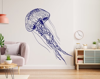 Adesivi Murali 3D Meduse Che Si Illuminano Al Buio: 90 Pezzi Per Camera Bambini (Blu)