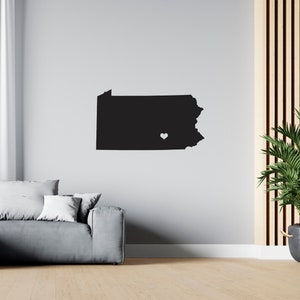 PENNSYLVANIA US Karte Wandtattoa USA State Wandtattoa Wandtattoa Wandtattoa sg 1072