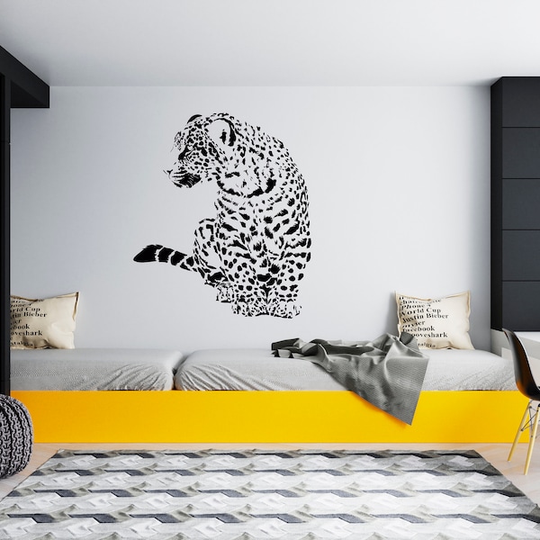 Leopard Wall Decal Etsy