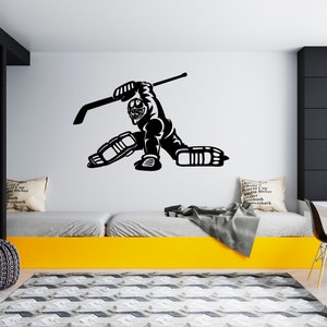 Ice Hockey Wall Decal  Hockey Player Wall Decal  Hockey Stick  Sports Hockey Quote Wall Decal SG212