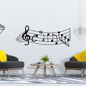 Music Wall Decal Music Notes Wall Decor Musician Wall Sticker SG1561