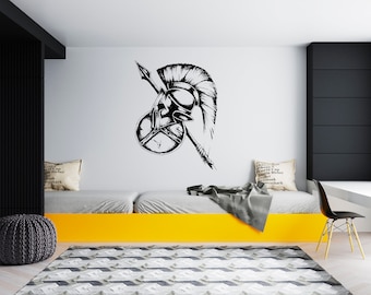 Spartan Wall Decal  Spartan Warrior Wall Decor  Gladiator Wall Art SG334