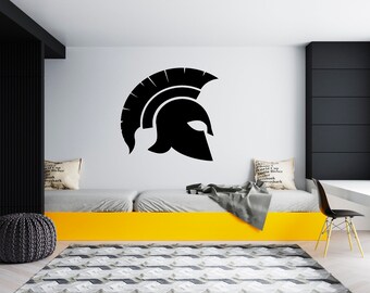 Spartan Helmet Wall Decal  Spartan Warrior Wall Decor  Gladiator Wall Art SG332