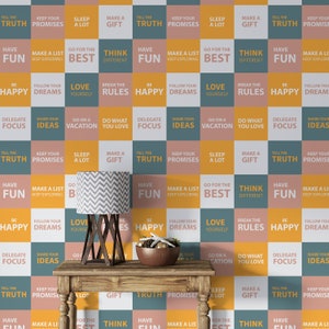 Quotes Wallpaper Office wall mural, Business wallpaper Teamwork, Office wall mural Living Room Peel and Stick 948EZ