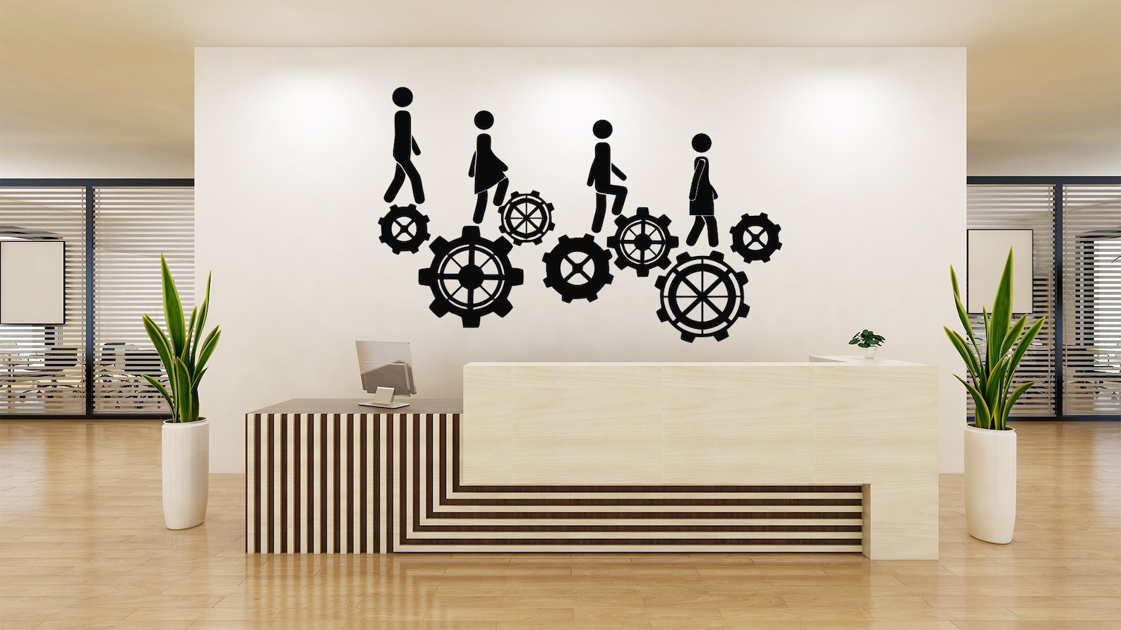 CREATCABIN 4er Set Musiknoten Wandaufkleber - Vinyl Wandbilder Selbstklebend Für Musikstudio