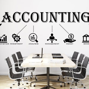 Accounting Wall Decal, Office Wall Decal, Office Wall Decor, Office Decals, Office Wall Art, Office Quote 454EZ