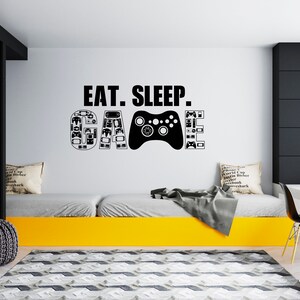 Gamer Wall Decal Video Games Wall Sticker Controller Wall Decor for Boys  SG1874