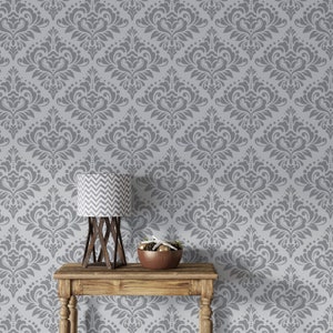 Damask Wallpaper Fabric Vintage Wallpaper Pattern abstract pattern Traditional or Removable Fabric Wallpaper 1010EZ