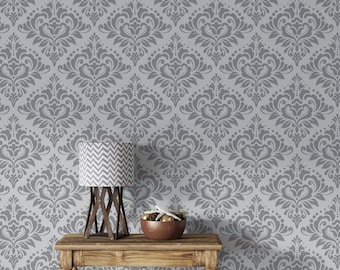 Damask Wallpaper Fabric Vintage Wallpaper Pattern abstract pattern Traditional or Removable Fabric Wallpaper 1010EZ