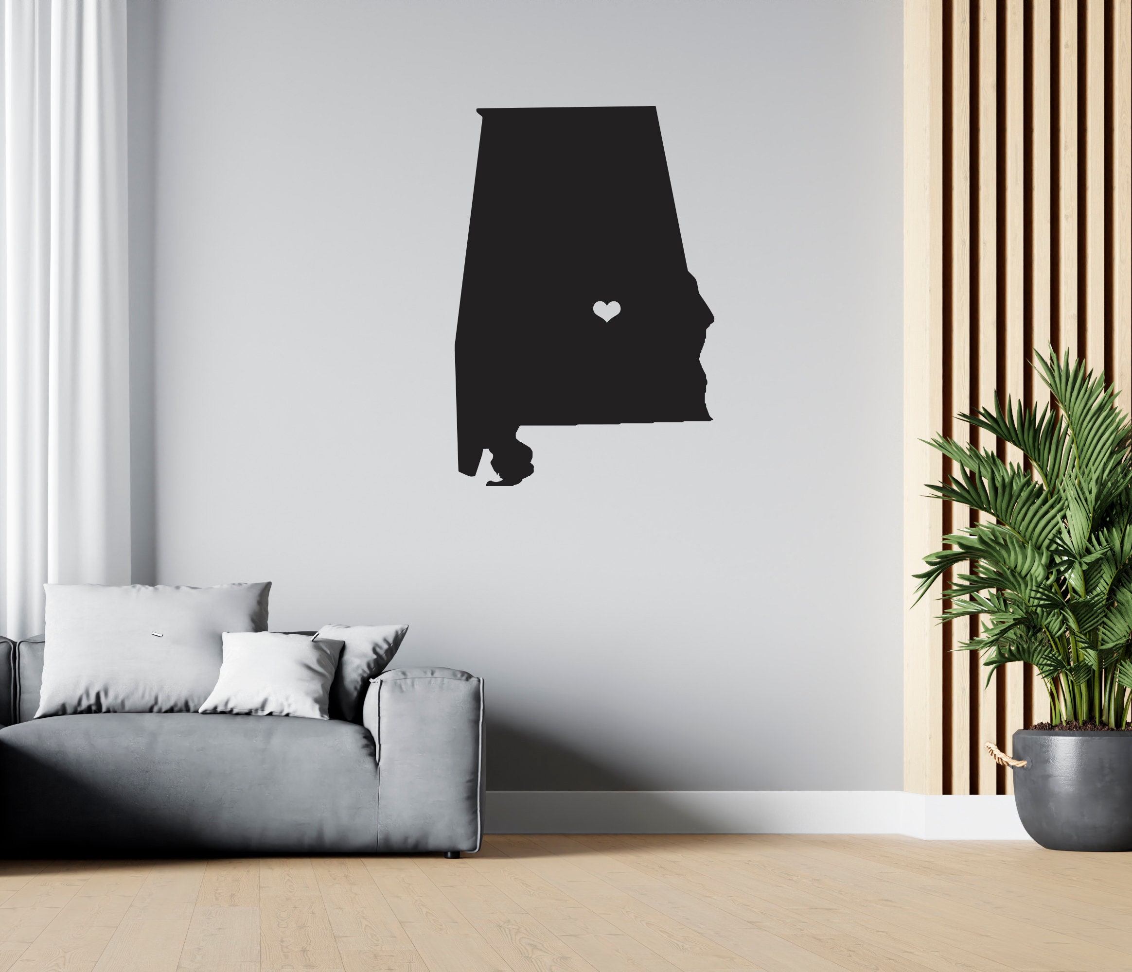 Alabama US Map Wall Decal USA State Wall Decal Map Wall Sticker SG 1035