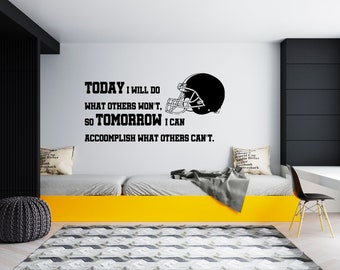 American Football Wall Decal  Football Player Wall Decal  Sports Wall Décor SG95