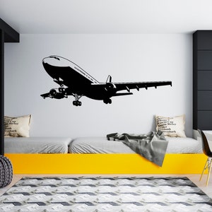 Airplane Wall Decal  Aircraft Wall Sticker  Airplane Wall Decor  Decals for Boys  SG349