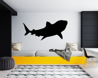 Shark Wall Decal Shark Wall Sticker Shark Wall Decor for Kids Room  SG2139