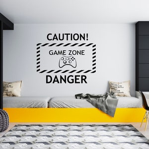 Gamer Wall Decal Video Games Wall Sticker Controller Wall Decor for Boys  SG1808