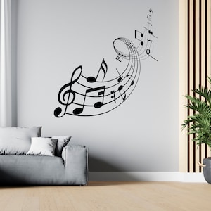 Music Wall Decal Music Notes Wall Decor Musician Wall Sticker SG1937