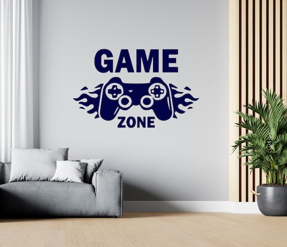 Gamer Wall Decal Video Games Wall Sticker Controller Wall Decor for Boys  SG2277 