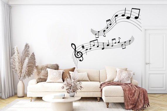 Music on sale wall stickers