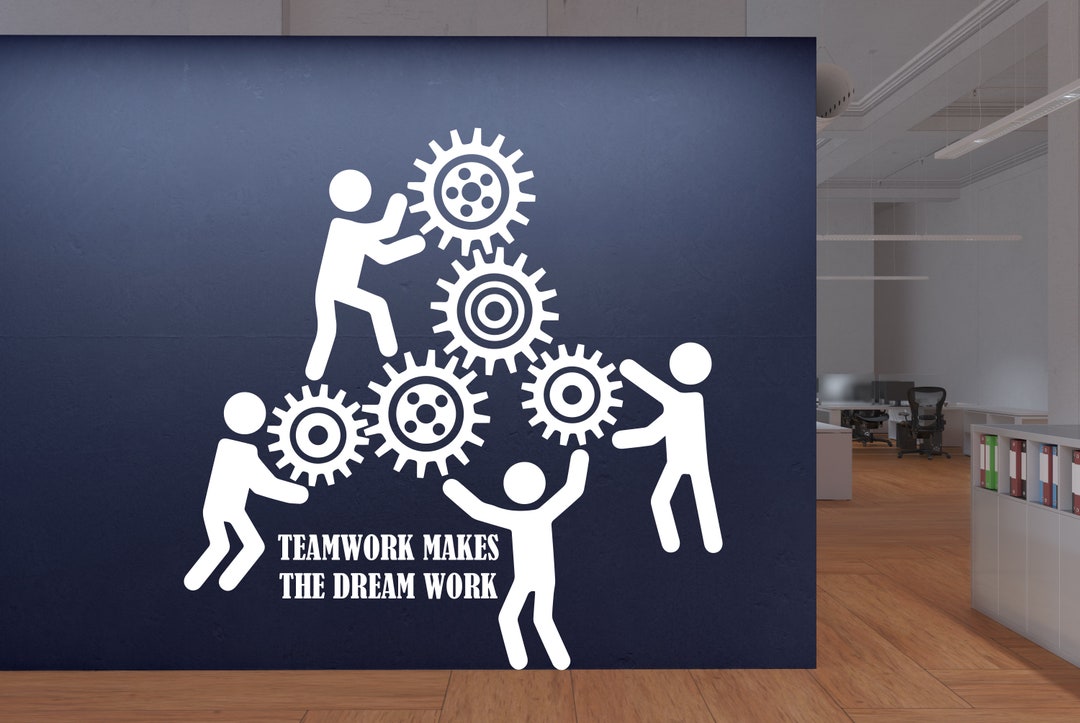 Teamwork Wall Decal, Office Wall Decal, Office Wall Decor, Office ...