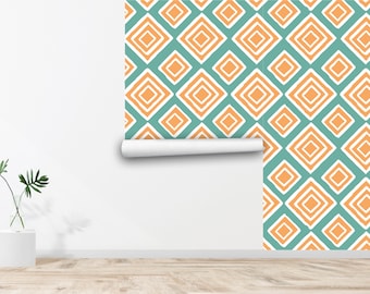 Shapes Wallpaper Geometric Wallpaper Vintage Wallpaper Seamless Wall Decor Vintage Fabric Removable Self Adhesive Wallpaper 844EZ