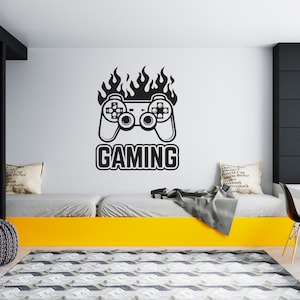 Gamer Wall Decal Video Games Wall Sticker Controller Wall Decor for Boys  SG1850