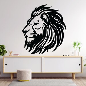 León pared calcomanía, León pared arte, León pared decoración León pared pegatina León pared decoración animales pared calcomanía Safari pared pegatinas dormitorio 1514EZ