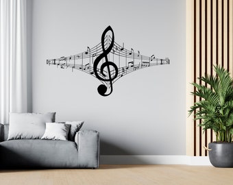 Music Wall Decal Music Notes Wall Decor Musician Wall Sticker SG1927