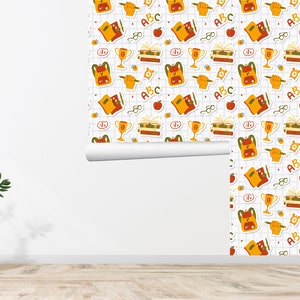 Kids Wallpaper - Nursery Wallpaper Playroom Wall Decor Kids Room Decor Nursery wall Art Printed Self Adhesive Wallpaper 10SE