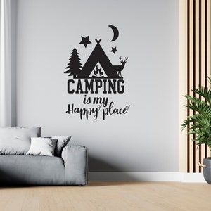 Travel Wall Decal Camping Wall Sticker Adventure Quote Wall Decal for RV SG 1139