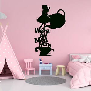 Alice in Wonderland Wall Decal | Alice Wall Decor | Cartoon Wall Sticker Al14